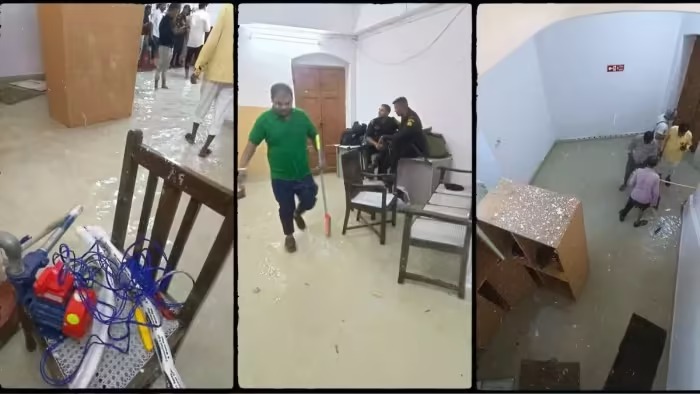 लखनऊ में भारी बारिश;विधानसभा में घुसा पानी, अगले सात दिनों तक भारी बारिश का अलर्ट