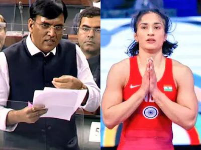 पेरिस ओलंपिक में Vinesh Phogat की डिस्क्वालिफिकेशन पर खेल मंत्री का बयान