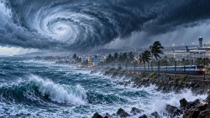 Cyclone Arnab: चक्रवात अर्नब का लैंडफॉल शुरू, तटीय इलाकों में तेज हवाओं के साथ भारी बारिश