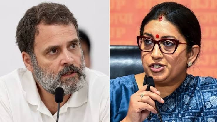 Rahul Gandhi के बयान पर Smriti Irani का पलटवार, बोलीं- महिलाओं के प्रति उनकी सोच तुच्छ